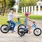 18 Inch Kids Bike LED Lighted Adjustable with Training Wheels for 4-8 Years Old Kids - 52.5" L x 21.5" W x 30" H